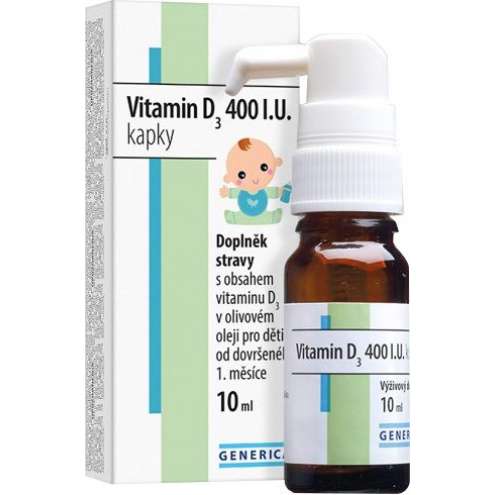 Generica Vitamin D3 400 I.U. kapky 10 ml